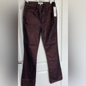 NWT JUICY COUTURE Beautiful Bronze Stretchy Shimmery Pants Size 29